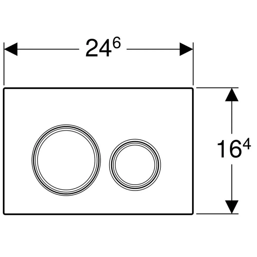Клавиша смыва Geberit Sigma 115.884.TG.1 Type 21, металл/стекло, песочно-серая, декоративные кольца глянцевый хром - Gidratop.ru изображение