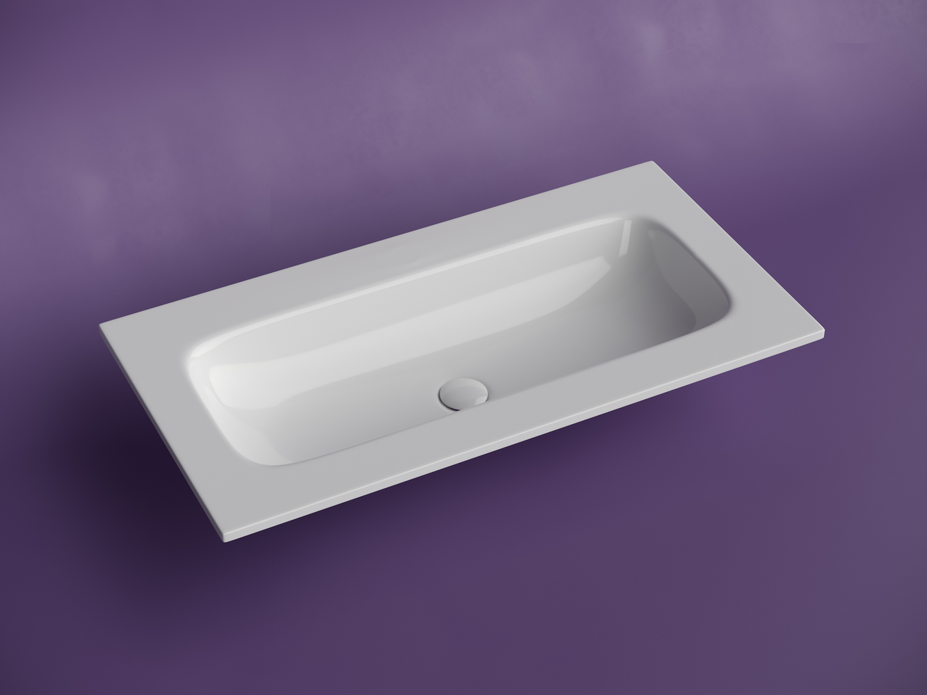 Раковина накладная мебельная CERAMICANOVA Grace прямоугольная 910x457x137 без отверстия под смеситель цвет белый CN7019Wx - Gidratop.ru изображение