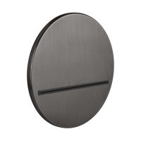 GESSI VENTI20 излив настенный Oslash;207 мм., каскадный, цвет Black Metal Brushed PVD - Gidratop.ru изображение