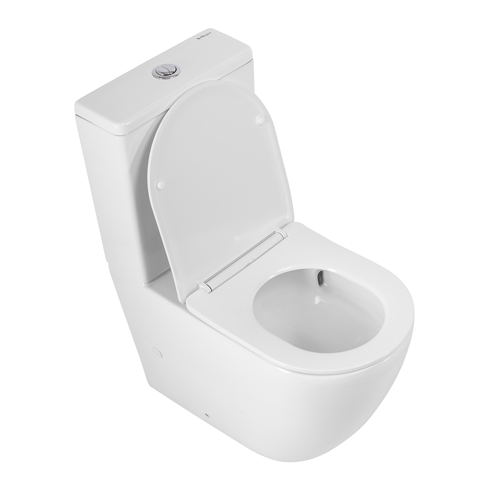 Унитаз-компакт безободковый BelBagno SFERA-TOR BB2141CP-TOR/SC/BB2141T - Gidratop.ru изображение