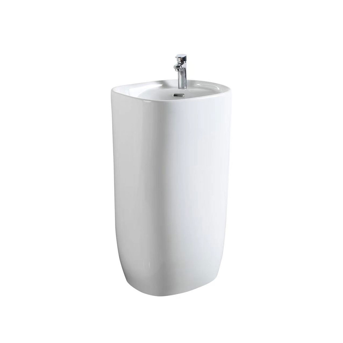 Раковина керамическая Vincea VBS-2P202, 500*460*880, напольная, цвет белый - Gidratop.ru изображение