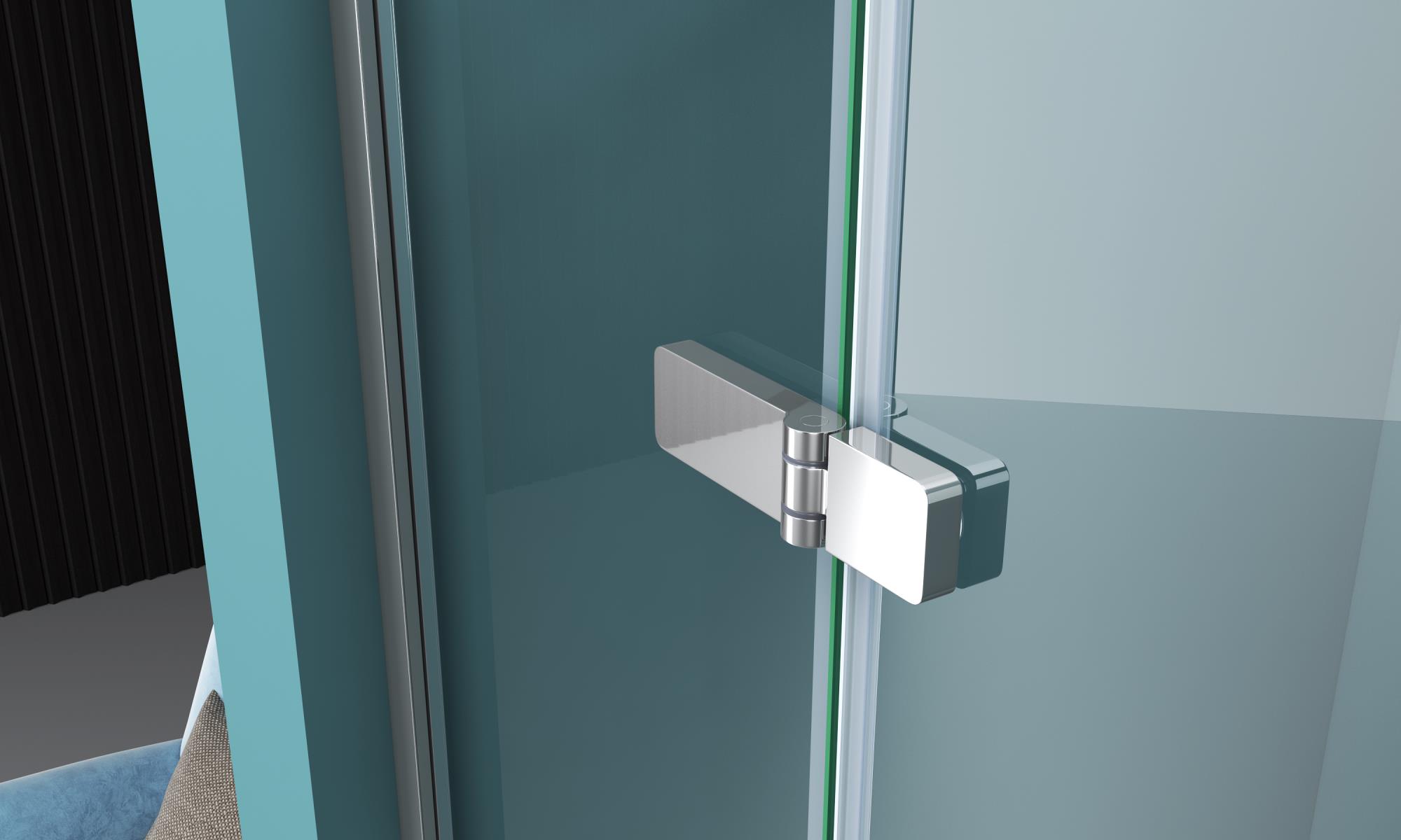 Душевая дверь BelBagno KRAFT-B-12-60/30-C-Cr-L - Gidratop.ru изображение