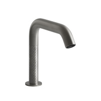 GESSI 316 INTRECCIO смеситель для раковины, электронный, с кран-фильтром для регулировки температ и напора воды, выс излива 150 мм, цвет Steel Brushed - Gidratop.ru изображение