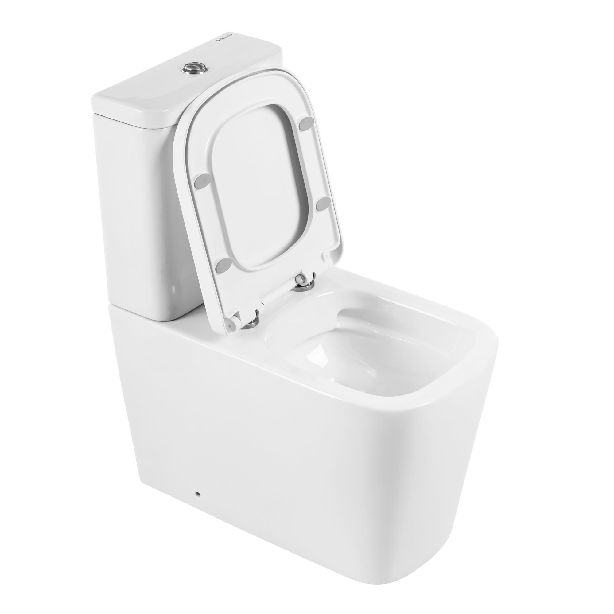 Унитаз-компакт безободковый BelBagno ALBANO BB120CPR/BB120SC - Gidratop.ru изображение