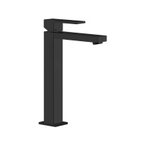 Gessi Rettangolo смеситель для раковины с высоким изливом 128мм, цвет: черный - Gidratop.ru изображение
