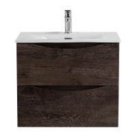 MARINO-CER-N База под раковину подвесная с двумя выкатными ящиками, Rovere Nature Grigio, 596x455x500, MARINO-CER-N-600-2C-SO-RNG-P - Gidratop.ru изображение