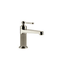 GESSI VENTI20 смеситель для раковины на 1 отверстие, однорычажный, в комплекте с донным клапаном, цвет Nickel PVD - Gidratop.ru изображение