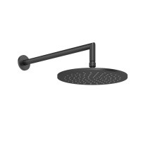 Gessi Anello/Ingranaggio верхний душ для настенного крепления, поворотная с шарниром, D250 мм, цвет Black XL - Gidratop.ru изображение