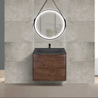 База под раковину Paola 600 подвесная, 2 выкатных ящика soft close, R.Wood - Gidratop.ru изображение