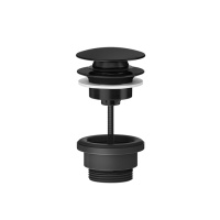 GESSI 316 донный клапан нажимной ldquo;StopGo, для раковин без перелива, цвет Black Metal Brushed PVD - Gidratop.ru изображение