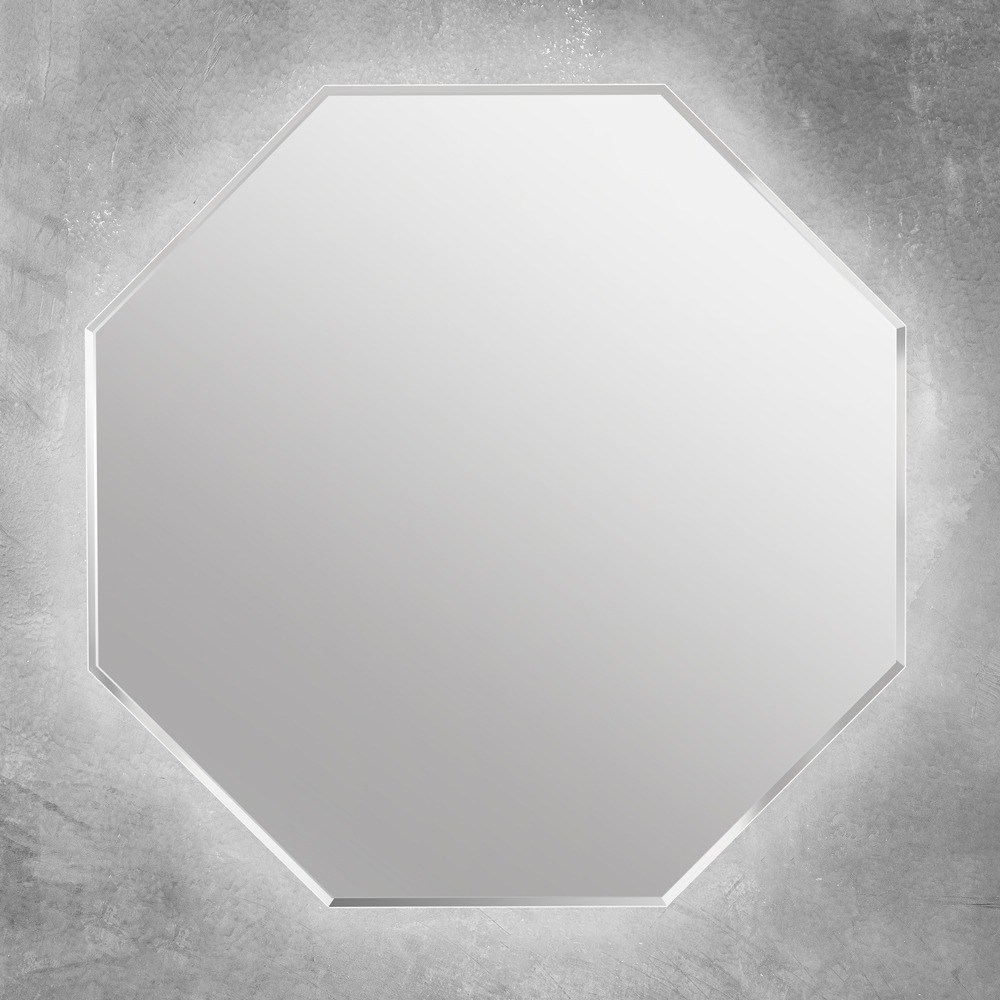 Зеркало со встроенной LED подсветкой  45079, 80x80x3 - Gidratop.ru изображение