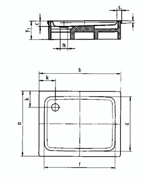 Поддон душевой Kaldewei Duschplan Mod. 418-2 90 x 100 x h16 cм, 4318.3500.0001 Anti-slip - Gidratop.ru изображение