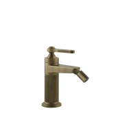 GESSI VENTI20 смеситель для биде на 1 отверстие, однорычажный, в комплекте с донным клапаном, цвет Antique Brass - Gidratop.ru изображение