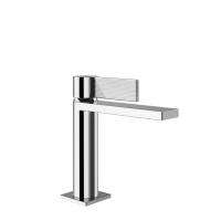 GESSI  INVERSO RIGATO смеситель для раковины с донным клапаном StopGo и соединительными шлангами, цвет: хром - Gidratop.ru изображение
