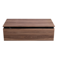 SLIDER Тумба с одним выкатным ящиком, орех дымчатый, 996x476x300, SLIDER-1000-1C-PI-NA-P - Gidratop.ru изображение