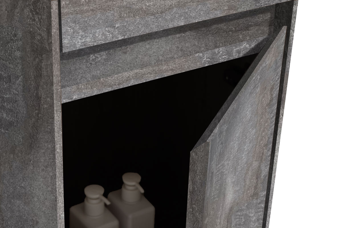 Шкаф Chiara/Luka VSC-2CL150GS подвесной, 1500*350*300, G.Stone - Gidratop.ru изображение
