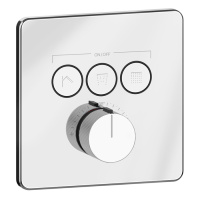 GESSI HI-FI COMFORT смеситель настенный встраиваемый, термостатический, с 3 запорными кнопками, цвет хром - Gidratop.ru изображение
