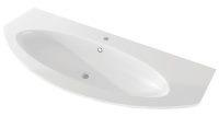 EDEN раковина из искусственного мрамора 50178 Bianco, 122x51x14 - Gidratop.ru изображение