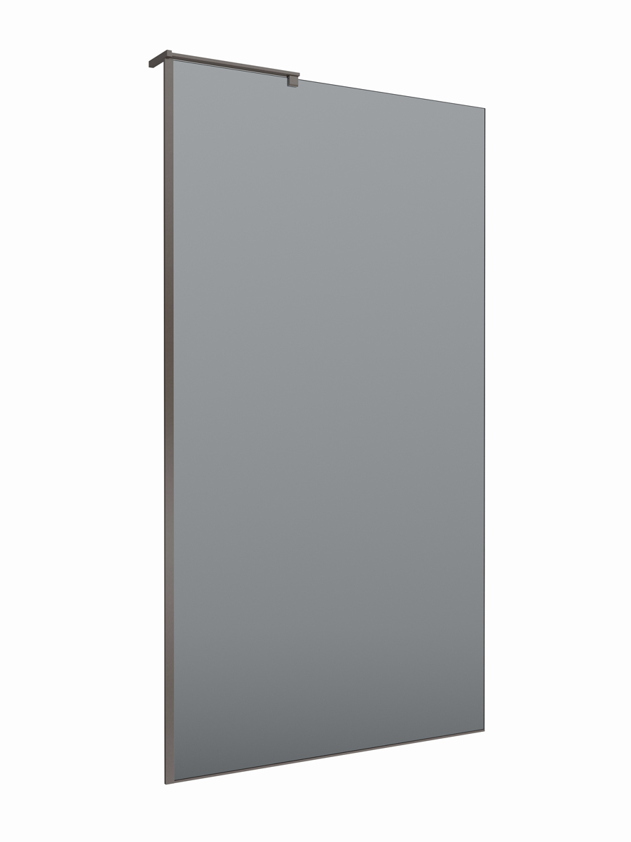 Душевая перегородка BelBagno UNO-L-1-TB-100-GR-GM - Gidratop.ru изображение