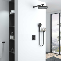 Душевой комплект Inspire VSFW-3I21MT2RMB встраиваемый, термостатический, двухрежимный, черный