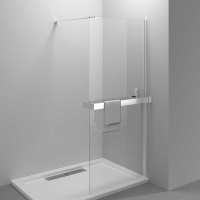Душевая перегородка Walk-In HR VSW-4HR800CL, 800*2000, хром, стекло прозрачное - Gidratop.ru изображение