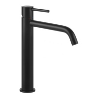 Gessi Emporio Via tortona смеситель для раковины высокий с длинным изливом, без донного клапана, цвет: Black XL - Gidratop.ru изображение
