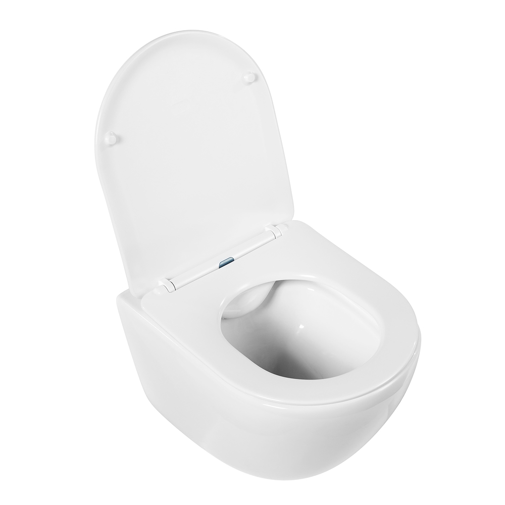 Комплект 4 в 1 Унитаз подвесной BelBagno AMANDA BB051CHR с сиденьем BB051SC + Система инсталляции для унитазов BelBagno BB002-80 с кнопкой смыва BB005-PR-CHROME - Gidratop.ru изображение