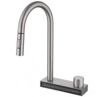Смеситель ABBER Wasser Kreis AF8114SP для кухни с выдвижной лейкой, сатин - Gidratop.ru изображение