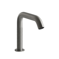 GESSI 316 TRAME смеситель для раковины, электронный, с кран-фильтром для регулировки температ и напора воды, высота излива 150 мм., цвет Steel Brushed - Gidratop.ru изображение