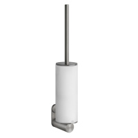 GESSI 316 ершик настенный, цвет: белая колба/steel brushed - Gidratop.ru изображение