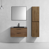 База под раковину Chiara 2D 800 подвесная, 2 выкатных ящика soft-close, T.Oak - Gidratop.ru изображение