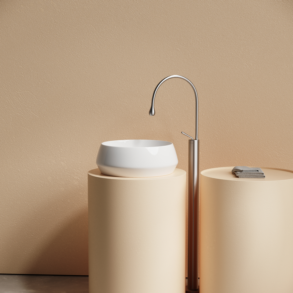 Раковина CERAMICANOVA Maya накладная круглая 400x400x140 белый CN12004 - Gidratop.ru изображение