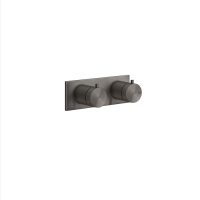GESSI 316 термостатический смеситель, с подключением на 3/4, фильтр, на 2 источника (внешняя часть), цвет: brushed black metal pvd