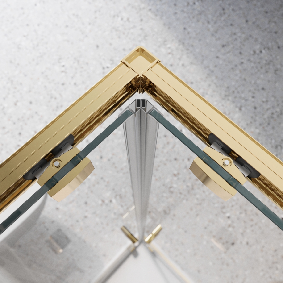 Душевой уголок BelBagno LUCE-A-2-80-C-ORO - Gidratop.ru изображение