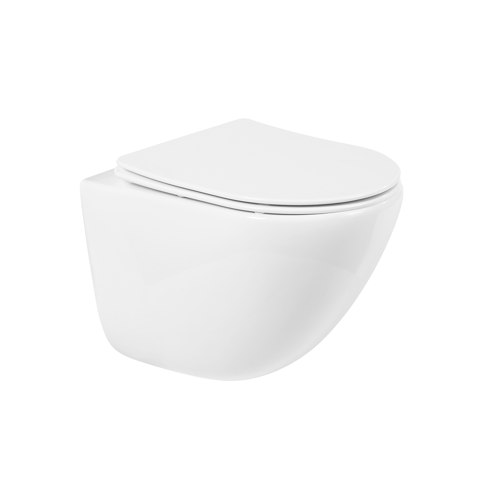 Комплект 4 в 1 Унитаз подвесной BelBagno AMANDA BB051CHR с сиденьем BB051SC + Система инсталляции для унитазов BelBagno BB002-80 с кнопкой смыва BB005-PR-CHROME - Gidratop.ru изображение