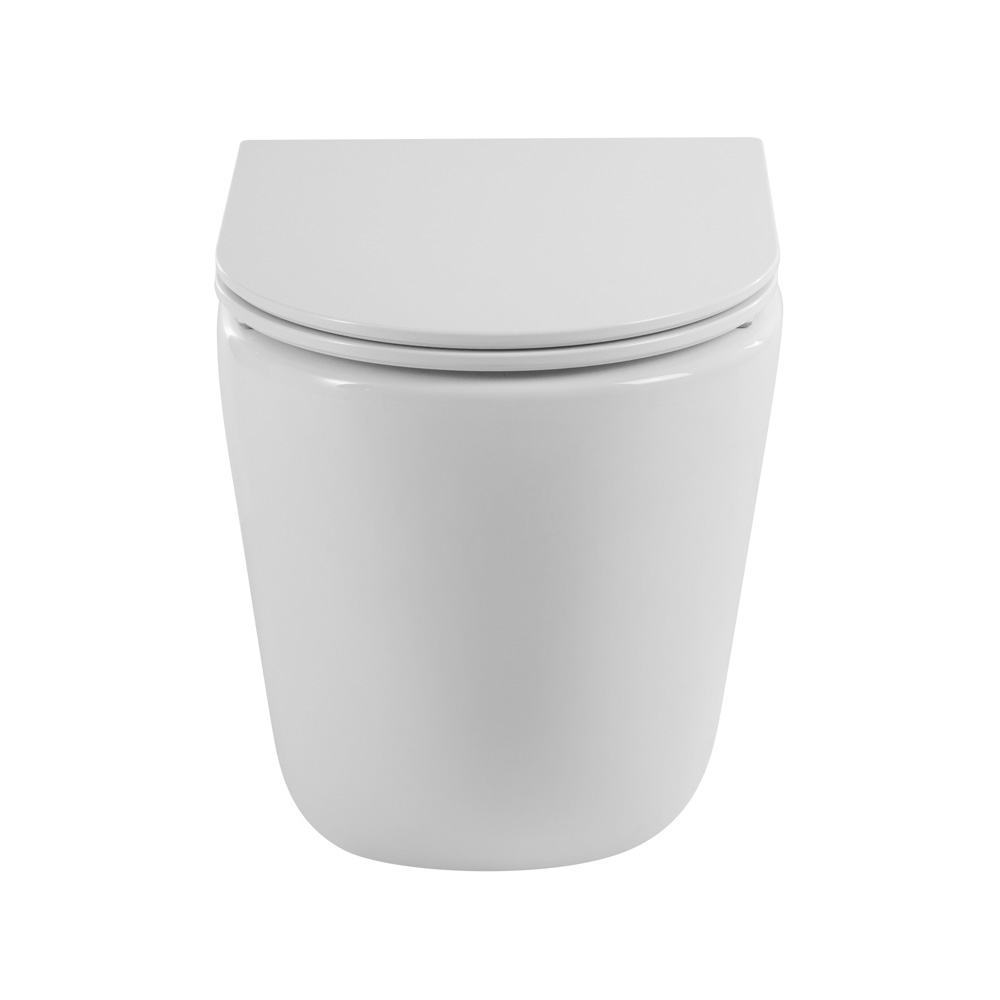 Унитаз приставной безободковый BelBagno SFERA-R BB2141CBR/BB870SC - Gidratop.ru изображение