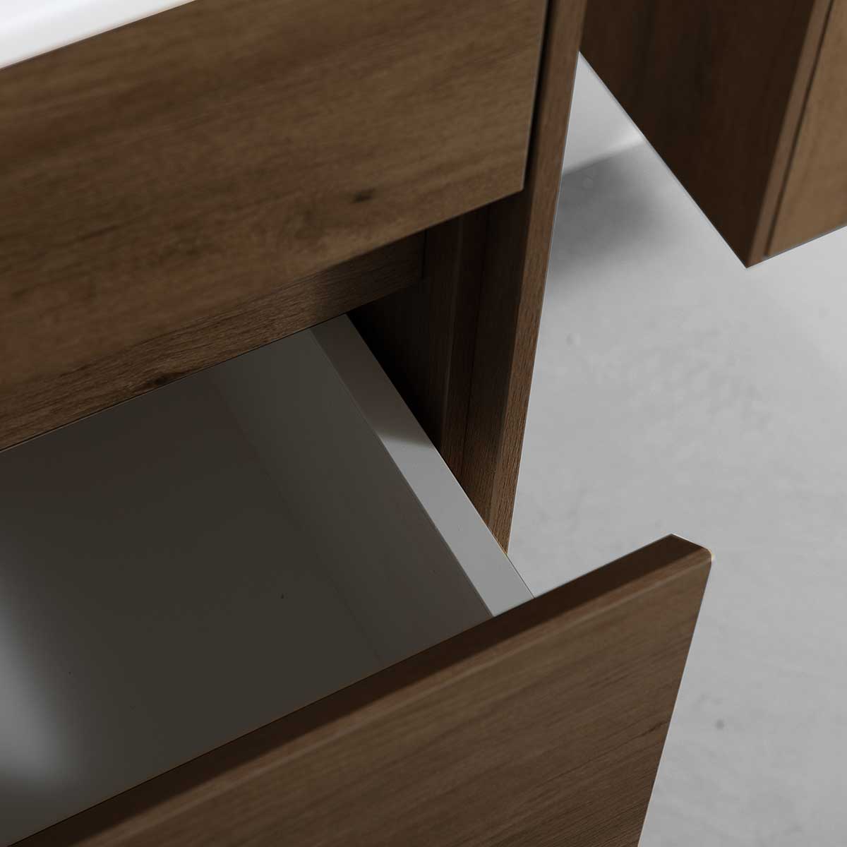 База под раковину Chiara 800 подвесная, 1 выкатной ящик soft-close, T.Oak - Gidratop.ru изображение