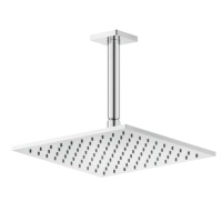 GESSI Rilievo потолочная верхний душ шарнирная 250x250 мм на 1/2, цвет: хром - Gidratop.ru изображение