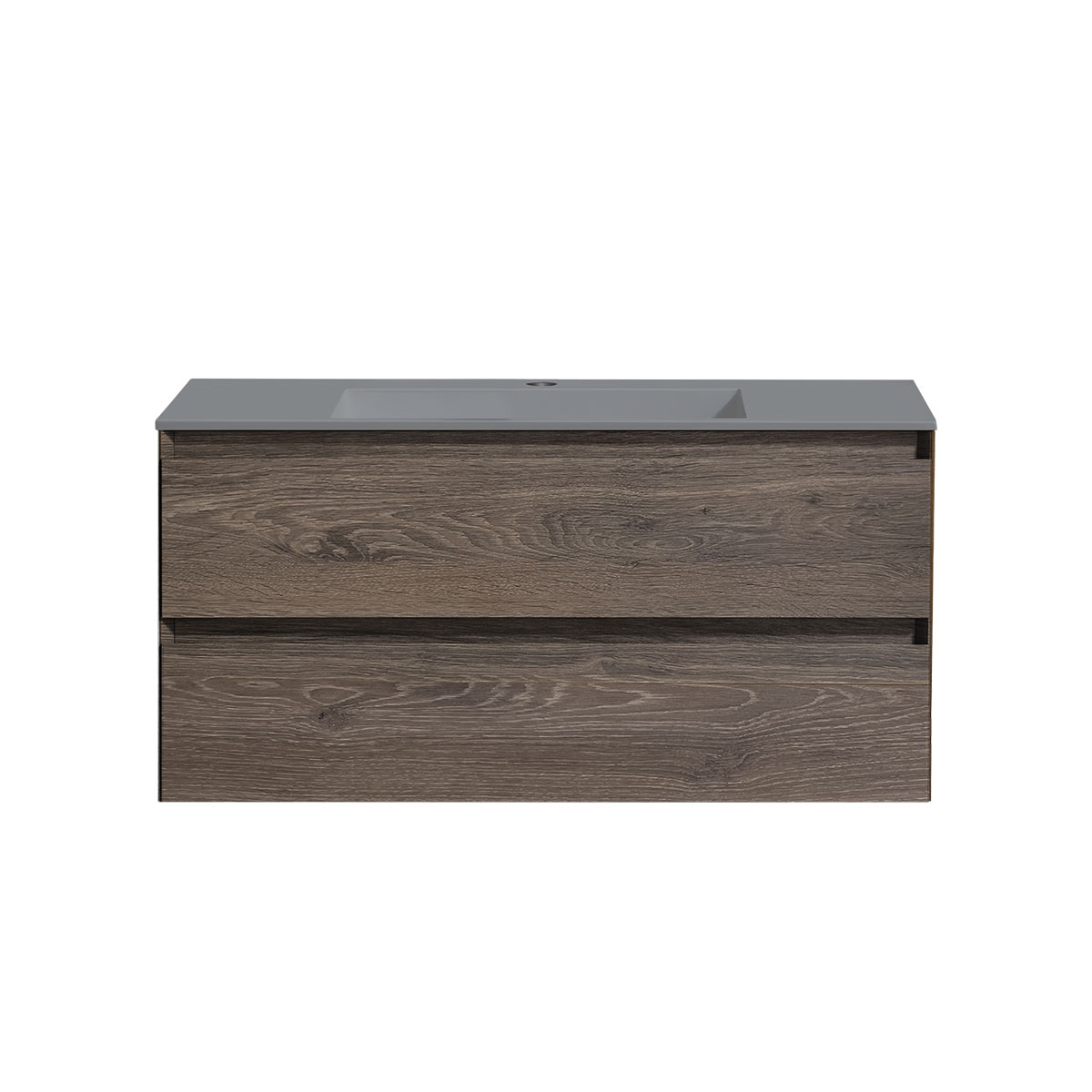 База под раковину Luka 1000 подвесная, 2 выкатных ящика soft-close, R.Oak - Gidratop.ru изображение