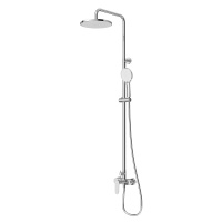 STYLUS-CD-01 Душевая стойка со смесителем, хром - Gidratop.ru изображение