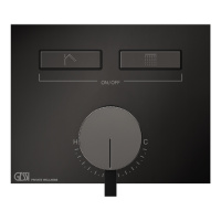 Gessi Hi-Fi смеситель для душа, с включением до 2 источников одновременно (внешняя часть), цвет: Black Metal PVD - Gidratop.ru изображение