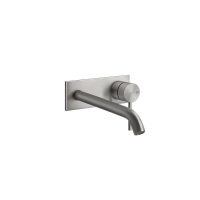 GESSI 316 встраиваемый смеситель с изливом 200-170мм (внешние части), цвет: steel brushed