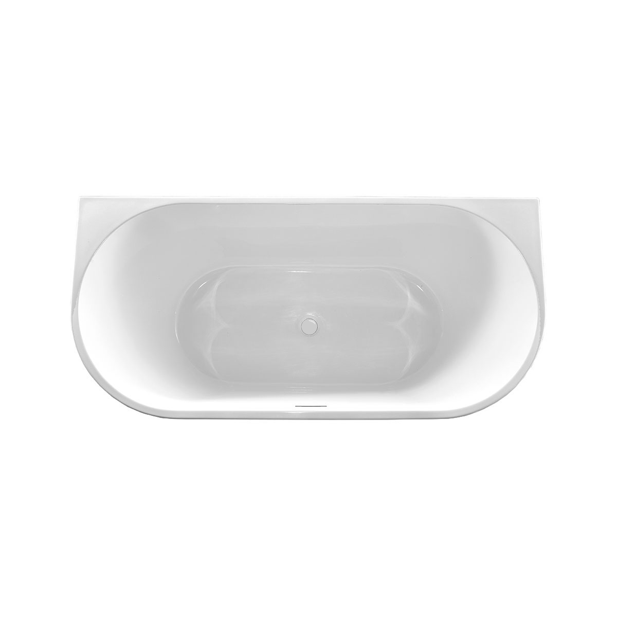 Ванна акриловая Vincea VBT-421-1700, 1700*800*580, цвет белый, щелевой перелив - Gidratop.ru изображение