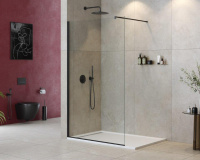 душевая перегородка CEZARES LIBERTA-L-1-115-120-C-NERO