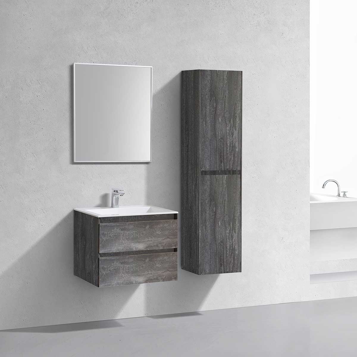 База под раковину Luka 600 подвесная, 2 выкатных ящика soft-close, G.Stone - Gidratop.ru изображение