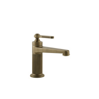 GESSI VENTI20 смеситель для раковины на 1 отверстие, однорычажный, в комплекте с донным клапаном, цвет Antique Brass
