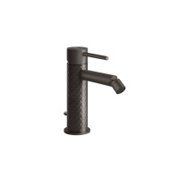 GESSI 316 смеситель для биде на 1 отверстие с донным клапаном, излив 118мм, цвет: brushed black metal pvd - Gidratop.ru изображение