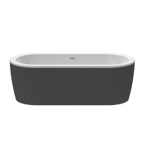Акриловая ванна CEZARES SLIM CENTRAL-180-80-60-NERO-SET - Gidratop.ru изображение