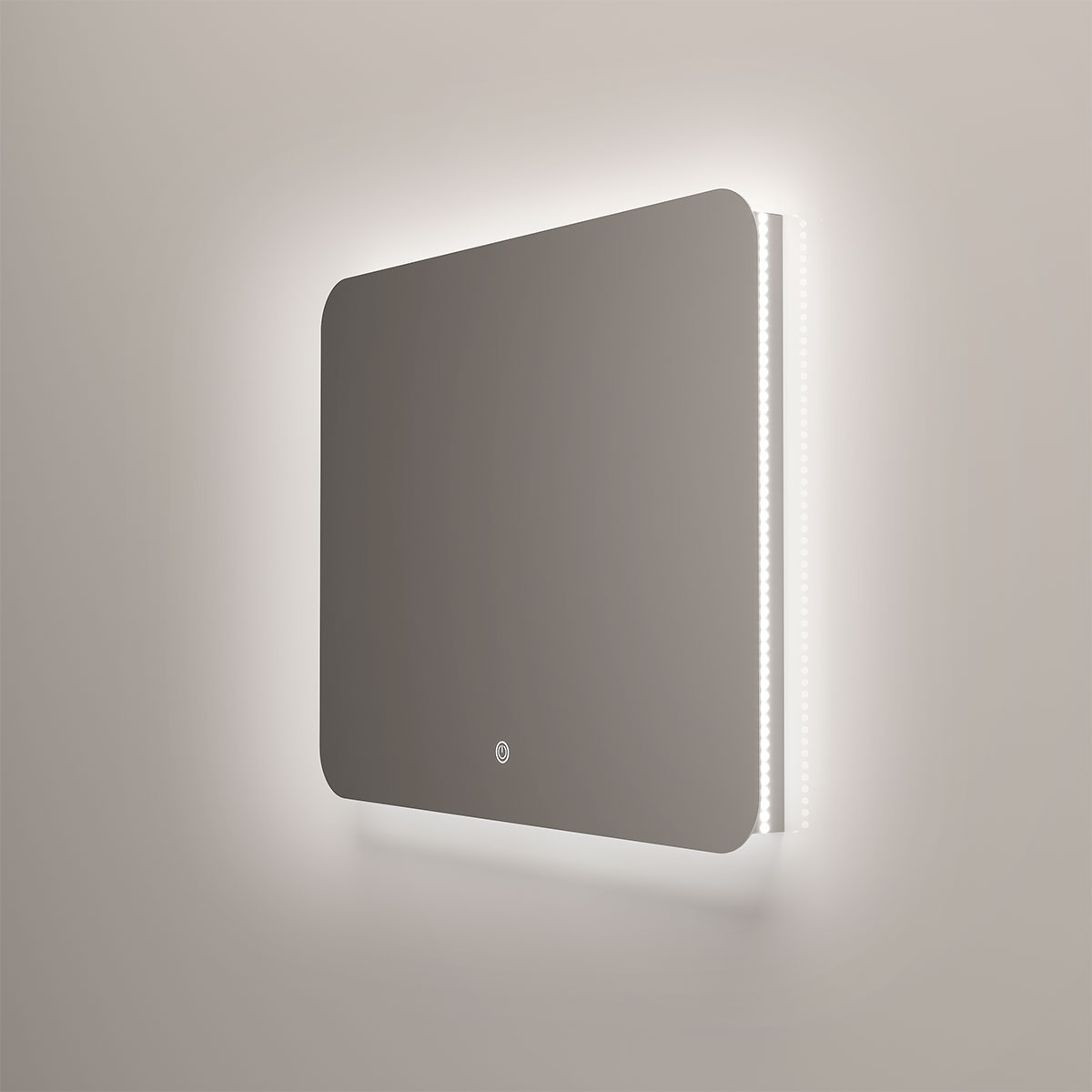 Зеркало LED VLM-3BE100 1000х800 c сенсорным выключателем и диммером - Gidratop.ru изображение
