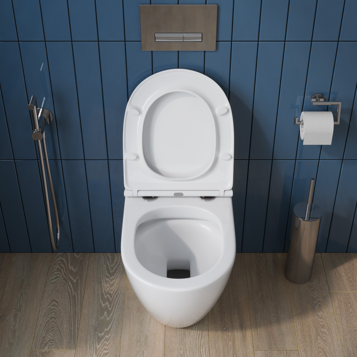 Унитаз приставной безободковый BelBagno SFERA-R BB2141CBR/BB870SC - Gidratop.ru изображение